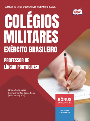 Apostila Colégio Militar 2026 - Professor de Língua Portuguesa