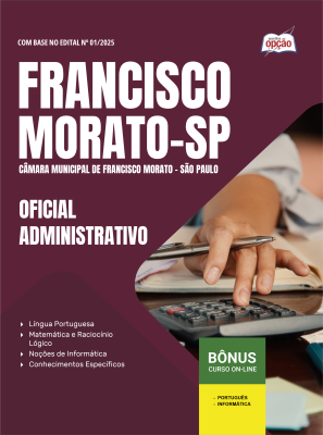 Apostila Câmara de Francisco Morato - SP em PDF 2026 - Oficial Administrativo