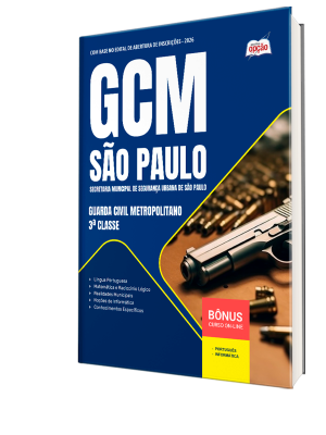 Apostila GCM-São Paulo 2026 - Guarda Civil Metropolitano - 3ª Classe