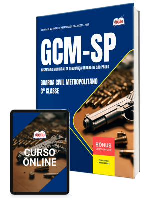 Apostila GCM-SP 2026 - Guarda Civil Metropolitano - 3ª Classe