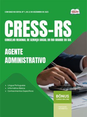 Apostila CRESS-RS em PDF 2026 - Agente Administrativo