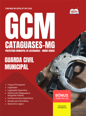 Apostila Prefeitura de Cataguases-MG 2026 - Guarda Civil Municipal