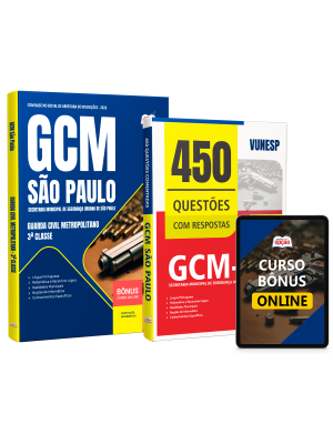 Combo GCM-SP 2026 - Guarda Civil Metropolitano - 3ª Classe