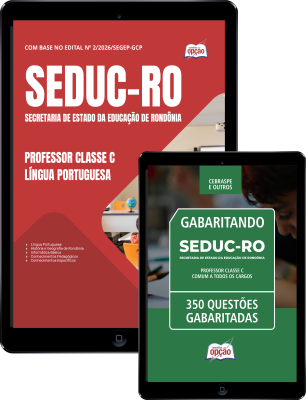 Combo SEDUC-RO 2026 - Professor Classe C - Língua Portuguesa