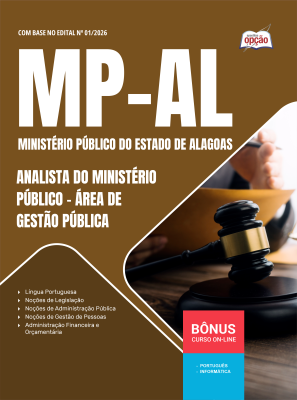 Apostila MP-AL 2026 - Analista do Ministério Público - Área Gestão Pública