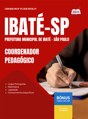 Apostila Prefeitura de Ibaté - SP 2026 - Coordenador Pedagógico