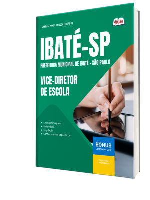 Apostila Prefeitura de Ibaté - SP 2026 - Vice-Diretor de Escola