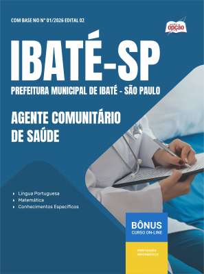 Apostila Prefeitura de Ibaté - SP em PDF 2026 - Agente Comunitário de Saúde