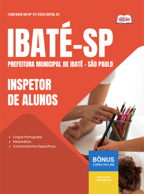 Apostila Prefeitura de Ibaté - SP 2026 - Inspetor de Alunos