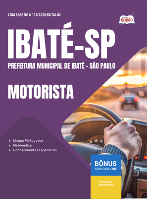 Apostila Prefeitura de Ibaté - SP 2026 - Motorista