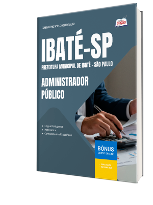 Apostila Prefeitura de Ibaté - SP 2026 - Administrador Público