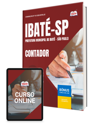 Apostila Prefeitura de Ibaté - SP 2026 - Contador