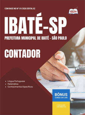 Apostila Prefeitura de Ibaté - SP 2026 - Contador