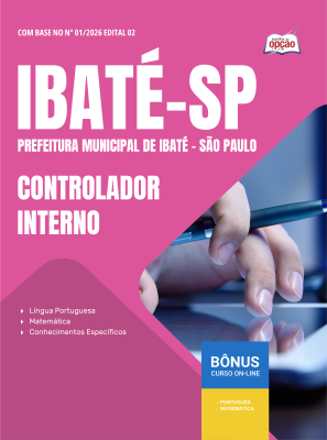 Apostila Prefeitura de Ibaté - SP 2026 - Controlador Interno
