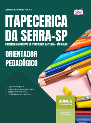 Apostila Prefeitura de Itapecerica da Serra - SP 2026 - Orientador Pedagógico