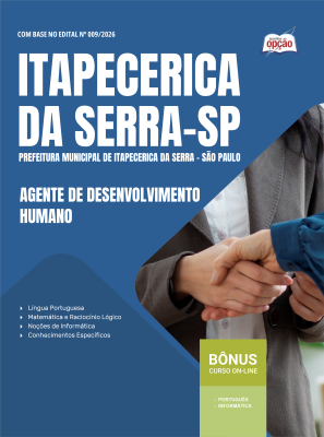 Apostila Prefeitura de Itapecerica da Serra - SP 2026 - Agente de Desenvolvimento Humano