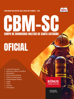 Apostila CBM-SC em PDF 2026 - Curso de Formação de Oficiais