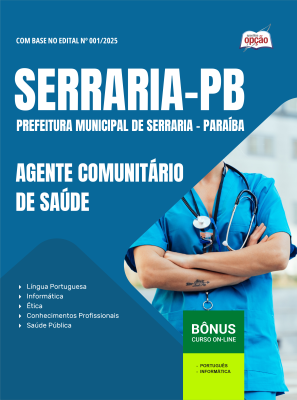Apostila Prefeitura de Serraria-PB 2026 - Agente Comunitário de Saúde