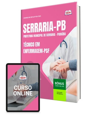 Apostila Prefeitura de Serraria-PB 2026 - Técnico em Enfermagem - PSF