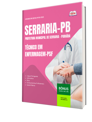 Apostila Prefeitura de Serraria-PB 2026 - Técnico em Enfermagem - PSF