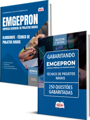 Combo EMGEPRON 2026 - Técnico de Projetos Navais - Almoxarife