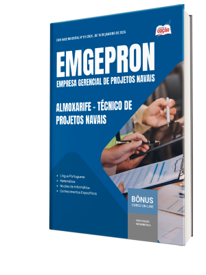 Combo EMGEPRON 2026 - Técnico de Projetos Navais - Almoxarife