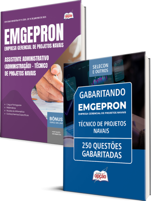 Combo EMGEPRON 2026 - Técnico de Projetos Navais - Assistente Administrativo (Administração)