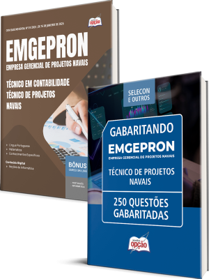 Combo EMGEPRON 2026 - Técnico de Projetos Navais - Técnico de Contabilidade