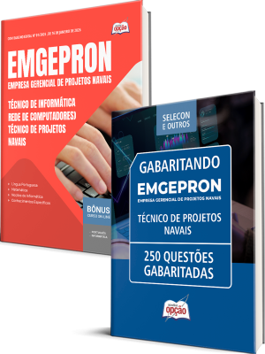 Combo EMGEPRON 2026 - Técnico de Projetos Navais - Técnico de Informática