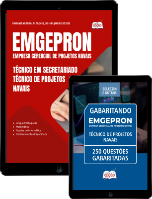 Combo EMGEPRON 2026 - Técnico de Projetos Navais - Técnico em Secretariado