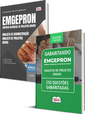 Combo EMGEPRON 2026 - Analista de Projetos Navais - Analista de Administração
