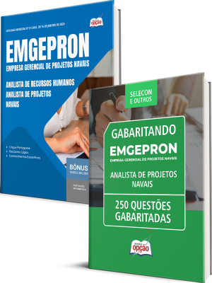 Combo EMGEPRON 2026 - Analista de Projetos Navais - Analista de Recursos Humanos