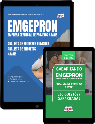 Combo EMGEPRON 2026 - Analista de Projetos Navais - Analista de Recursos Humanos