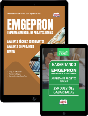 Combo EMGEPRON 2026 - Analista de Projetos Navais - Analista Técnico (Arquivista)