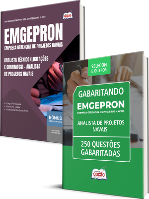 Combo EMGEPRON 2026 - Analista de Projetos Navais - Analista Técnico (Licitações e Contratos)