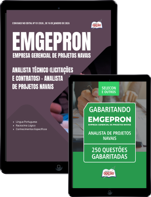 Combo EMGEPRON 2026 - Analista de Projetos Navais - Analista Técnico (Licitações e Contratos)