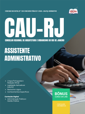 Apostila CAU-RJ em PDF 2026 - Assistente Administrativo