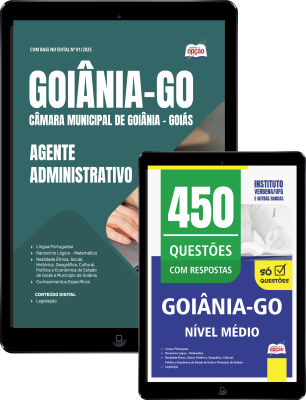 Combo Câmara de Goiânia - GO 2026 - Agente Administrativo