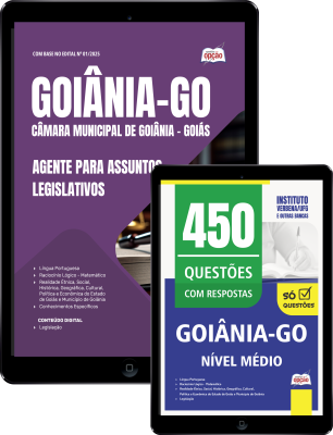 Combo Câmara de Goiânia - GO 2026 - Agente para Assuntos Legislativos