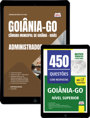 Combo Câmara de Goiânia - GO 2026 - Administrador