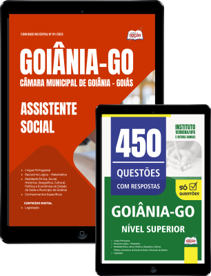Combo Câmara de Goiânia - GO 2026 - Assistente Social