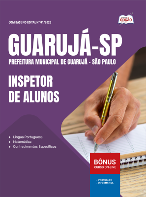 Apostila Prefeitura de Guarujá - SP em PDF 2026 - Inspetor de Alunos