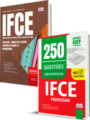 Combo IFCE 2026 - Professor - Currículos e Estudos Aplicados ao Ensino e à Aprendizagem