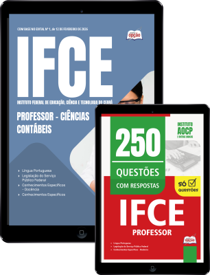 Combo IFCE 2026 - Professor - Ciências Contábeis