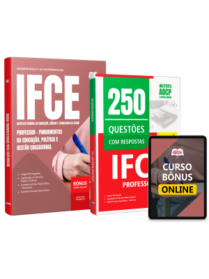 Combo IFCE 2026 - Professor - Fundamentos da Educação, Política e Gestão Educacional