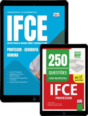 Combo IFCE 2026 - Professor - Geografia Humana