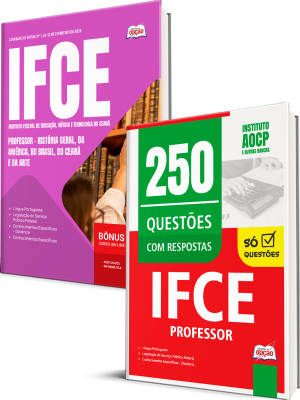 Combo IFCE 2026 - Professor - História Geral, da América, do Brasil, do Ceará e da Arte