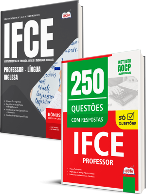 Combo IFCE 2026 - Professor - Língua Inglesa
