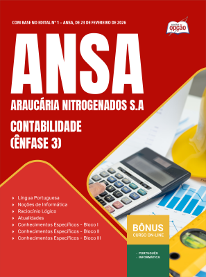 Apostila ANSA em PDF 2026 - Ênfase 3: Contabilidade