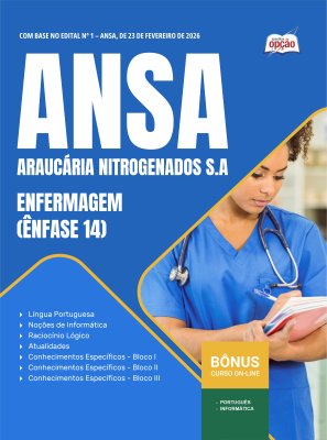 Apostila ANSA em PDF 2026 - Ênfase 14: Enfermagem
